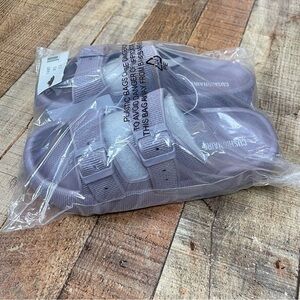 New Size 9 Cushionaire Women's Fame Cloud Slides + Comfort Recovery Vacation